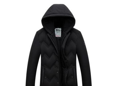冬季新款中長(zhǎng)款連帽男式加厚羽絨服 青年修身保暖羽絨服男潮外套
