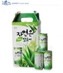 韓國(guó)蘆薈汁/果蔬飲料 熊津蘆薈汁 180ML 一合15瓶 一箱6合