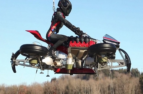 俄羅斯研發(fā)出飛行摩托車，世界著名摩托車品牌