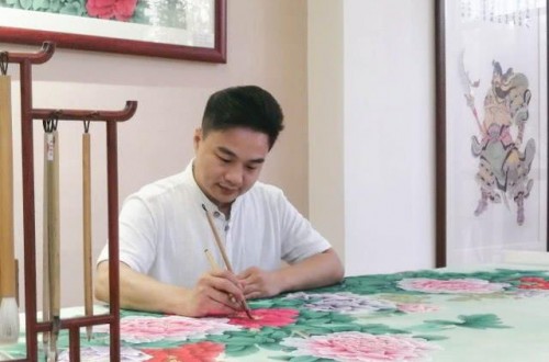 中山畫(huà)家文峰用畫(huà)筆勾勒禪意人生