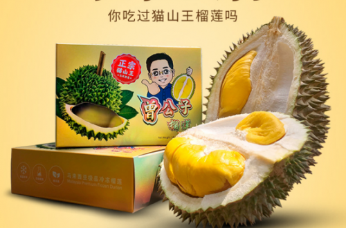 真空盒裝曾公子榴蓮火爆網(wǎng)絡(luò)，成貓山王榴蓮新品佳作
